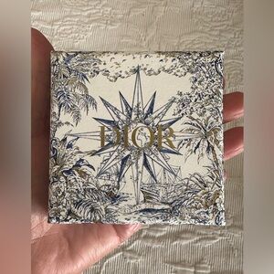 Dior Cream Bracelet Box with Navy and Gold Motif